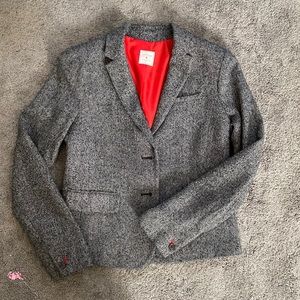 J Crew Academy Blazer Herringbone